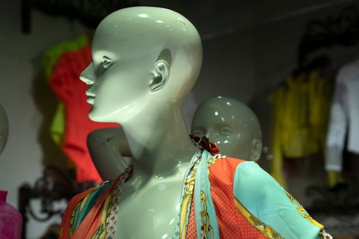 Sportswear casual dressed woman mannequin photo