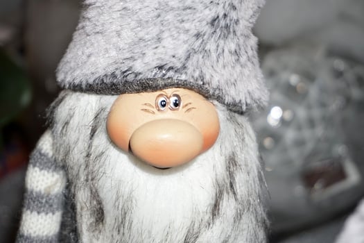 Santa claus face close up detail photo