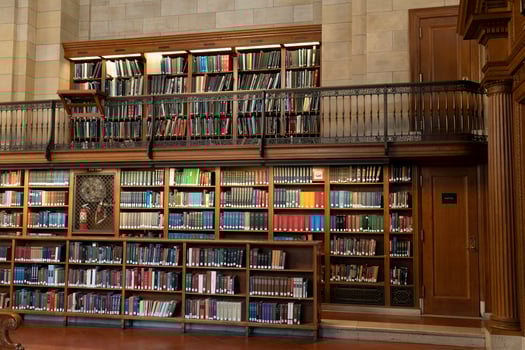 NEW YORK, USA - MAY 4 2019 - Interior of Public Library on 5th avenue photo