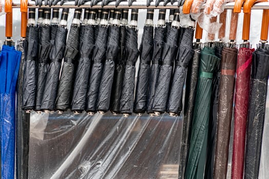 many wet umbrellas for sale in new york photo