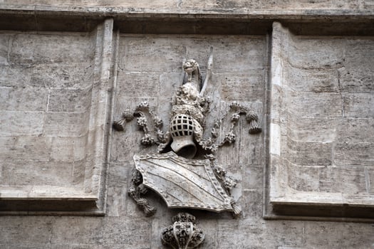 Valencia Silk Exchange Market building Lonja de la Seda gargoyles photo
