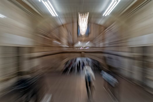 nyc grand central station busy hour rush effect photo