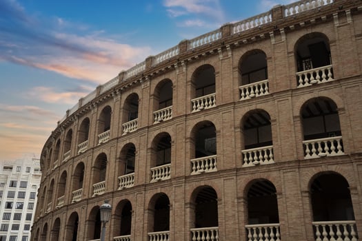 Valencia Spain bull fight arena plaza de toros photo