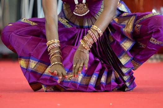 India traditional dance foot detail photo