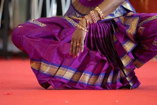 India traditional dance foot detail photo