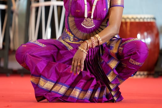 India traditional dance foot detail photo
