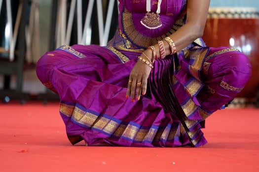 India traditional dance foot detail photo