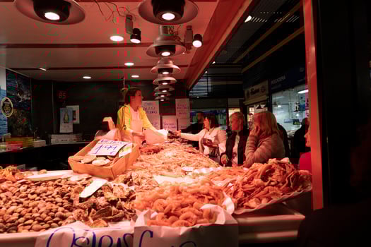 MURCIA, SPAIN - MARCH 25 2019 - The market of San Agustin photo