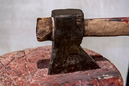 medieval executioner axe photo
