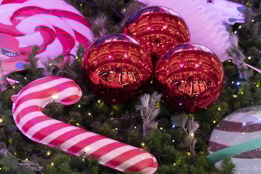 Paris Christmas tree decoration detail photo