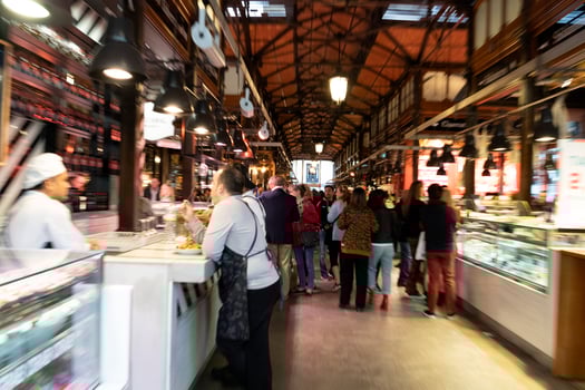 MADRID, SPAIN - APRIL 1 2019 - The market of San Miguel photo