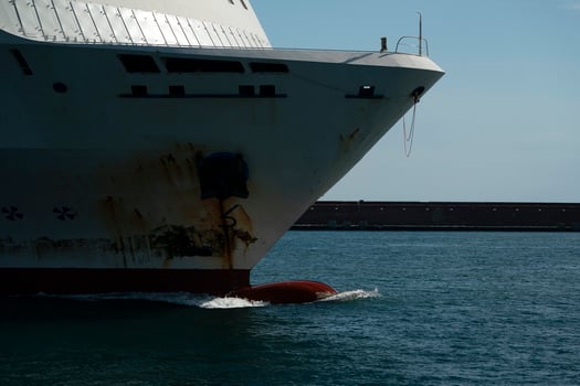 cruise ship prow bow detail photo