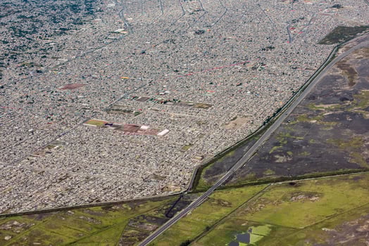 mexico city aerial view cityscape photo