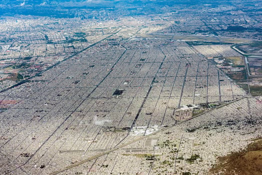 mexico city aerial view cityscape photo