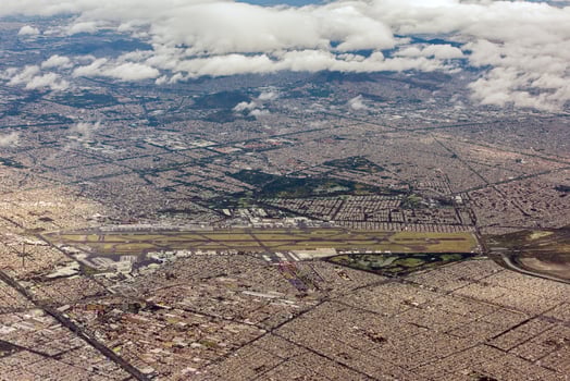 mexico city aerial view cityscape photo