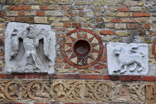 POMPOSA, ITALY - OCTOBER 9 2016 - Pomposa church abbey photo