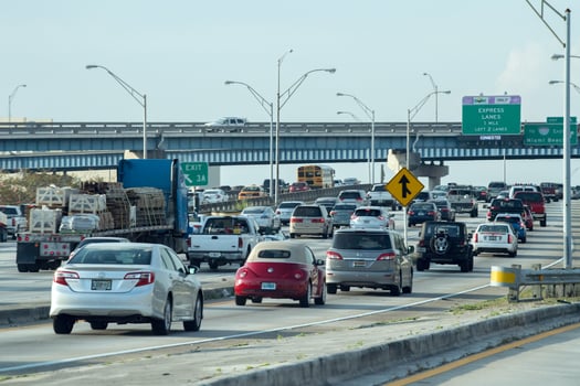 MIAMI, USA - FEBRUARY 9, 2017 - Miami Florida congested highways photo