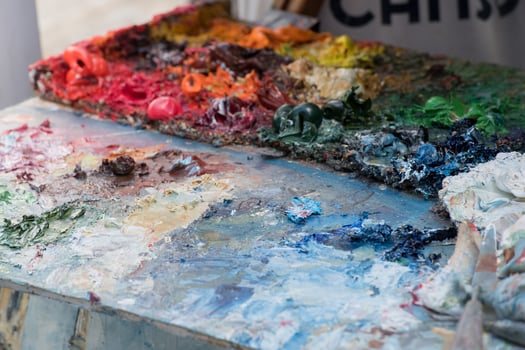 artist color palette close up photo