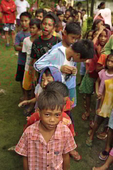 CEBU - PHILIPPINES - JANUARY,1 2013 - Annual orphan children party photo