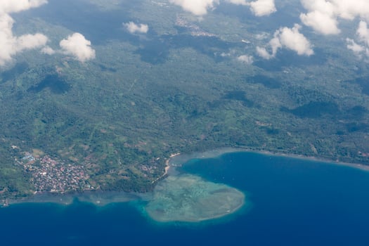 Indonesia Sulawesi Manado Area Aerial view photo