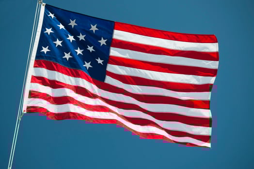 Usa American flag stars and stripes detail photo