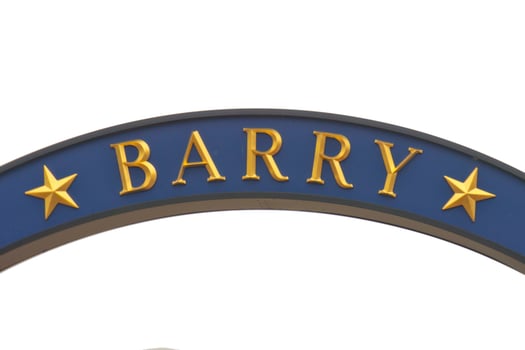 Barry Navy Sign in Annapolis Maryland photo
