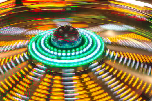 Luna Park moving lights background photo