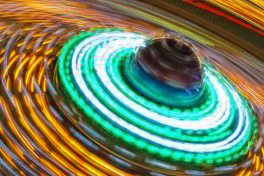 Luna Park moving lights background photo