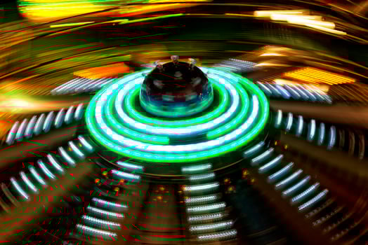 Luna Park moving lights background photo