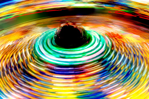 Luna Park moving lights background photo