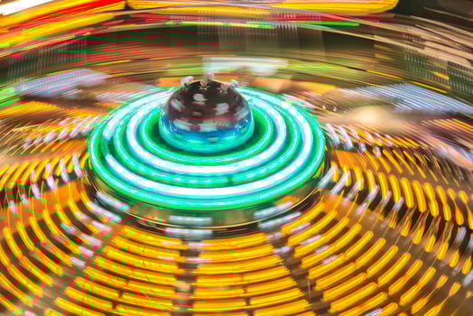 Luna Park moving lights background photo