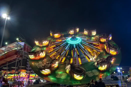 Luna Park moving lights background photo