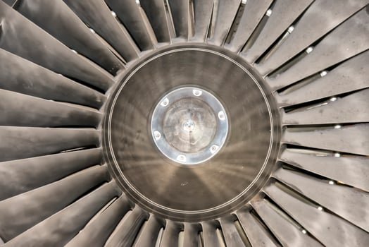 Jet engine detail photo