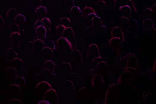 audience silhouette crowd public spectacle photo