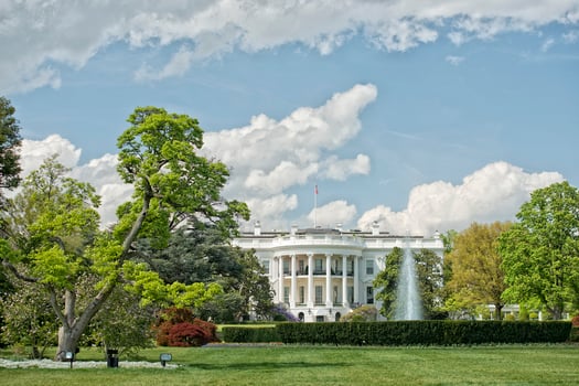 Washington White House on sunny day photo