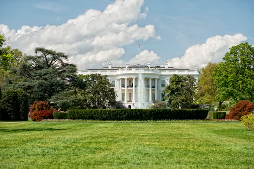 Washington White House on sunny day photo
