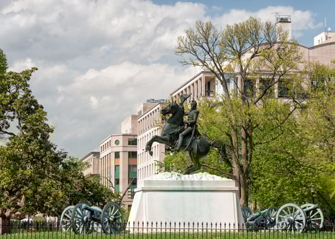general jackson statue in washington photo