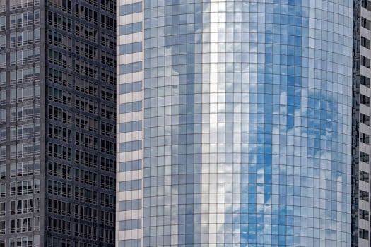 new york manhattan skyscrapers building detail photo