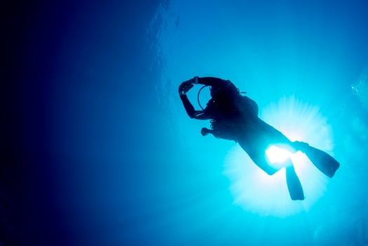 scuba diving in maldives photo