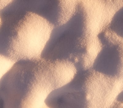 Snowdrifts in sunset  ,close up photo