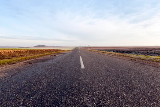 rural road in asphalt photo