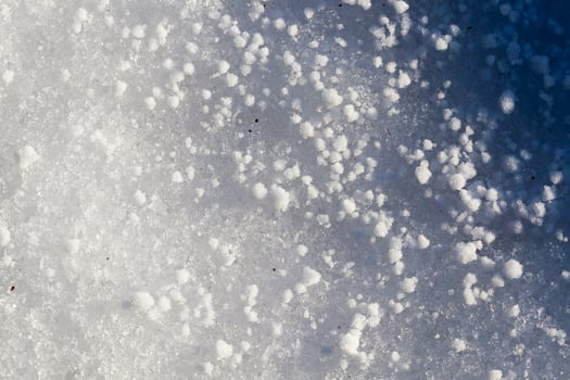 Snow drifts in winter photo