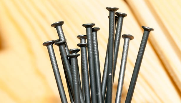 metal nail close up photo