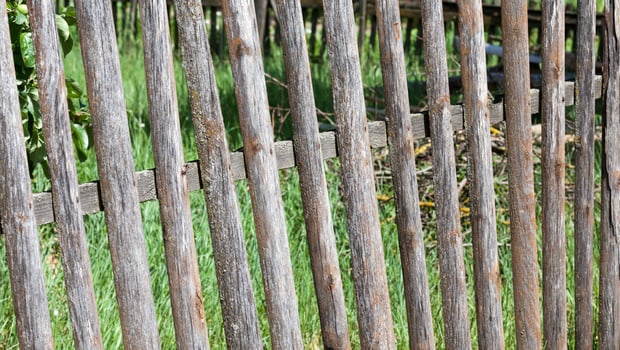 Wooden fence close up photo