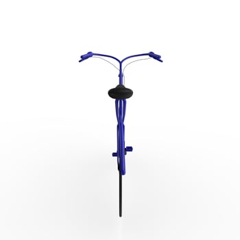 bicycle isolated on white background photo