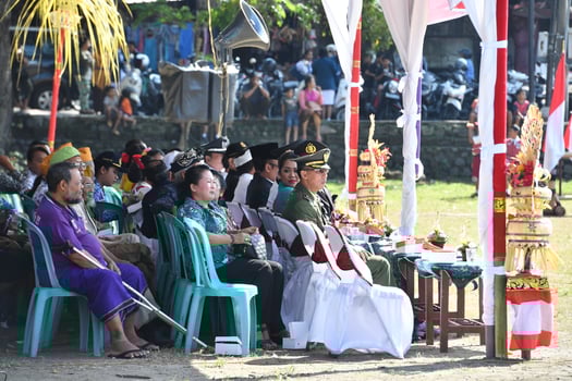 UBUD, INDONESIA - AUGUST 17 2016 - Independence day is celebrating all around in the country photo