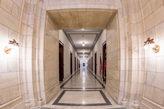 WASHINGTON, USA  - June 23, 2016 - Russel building senate capitol in washington dc photo