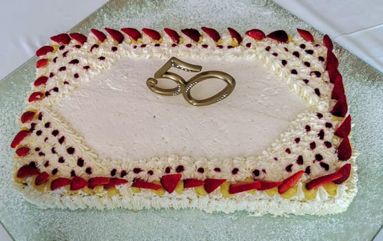50 years celebration party cake photo