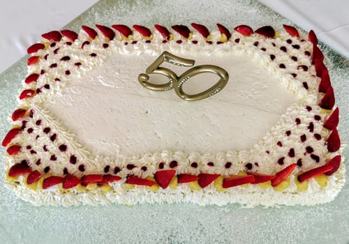 50 years celebration party cake photo