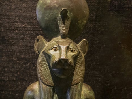 Sekhmet egyptian lion god statue photo